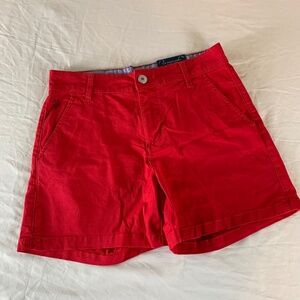 US Polo women's red classic shorts chino size‎ 5 NWT
